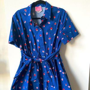 Kate Spade Large Strawberry Pattern Dress